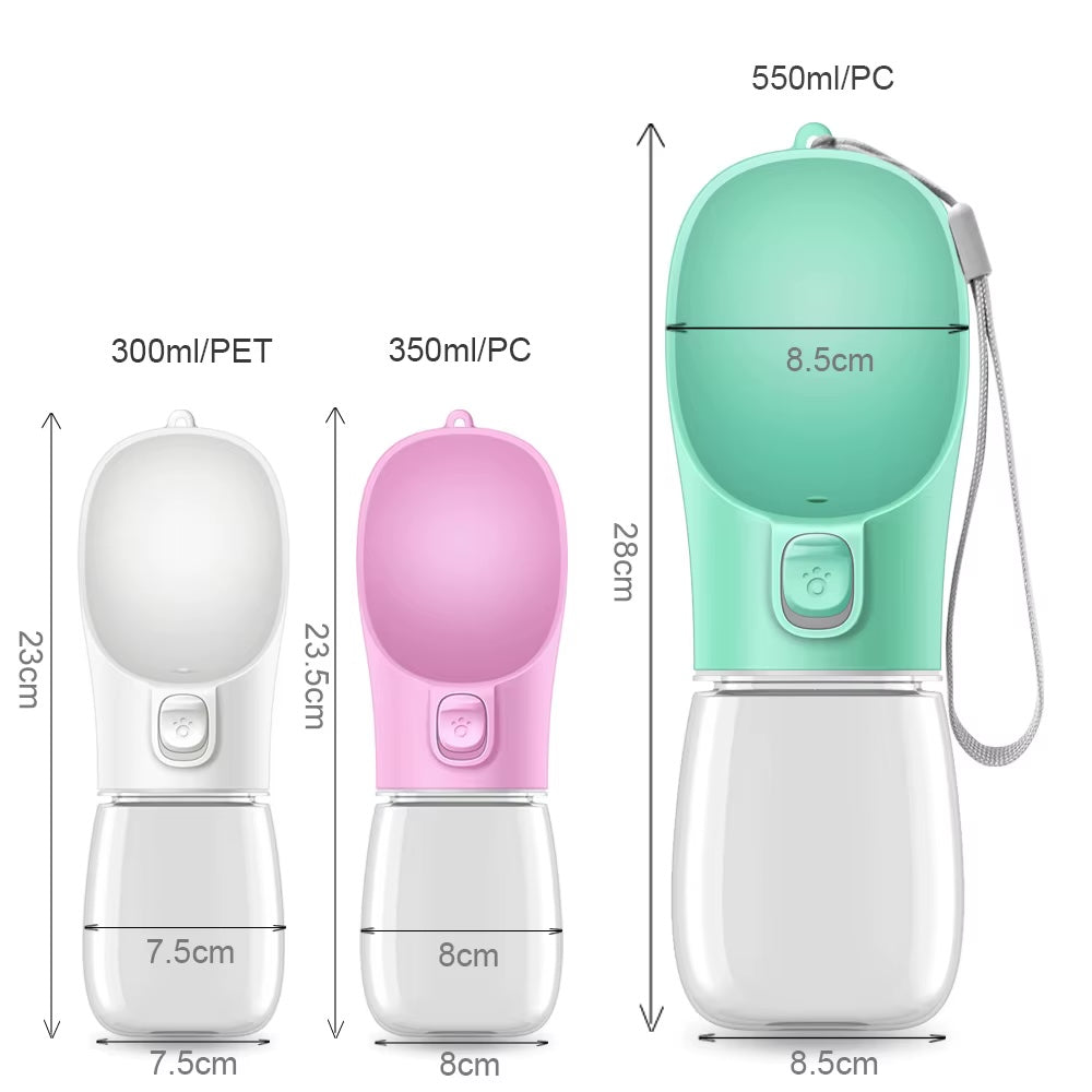 Comparativa de tamaños 300ml, 350ml y 550ml