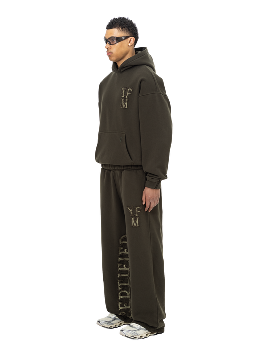 C/A HOODIE DARK GREEN